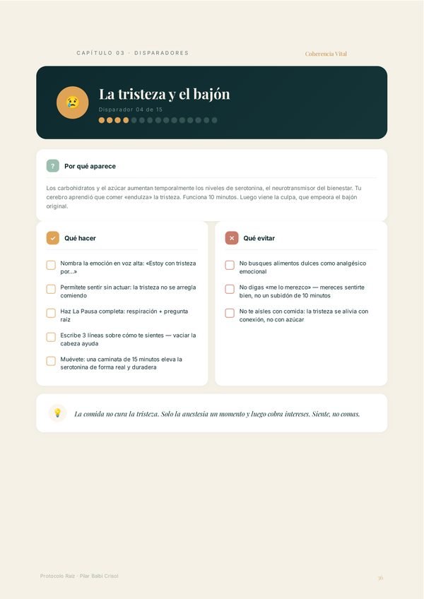 Página interior: ejercicios prácticos del método